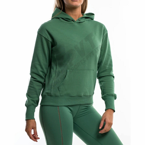 Sweat à capuche personnalisé sweat à capuche en polaire à imprimé bouffant sweats à capuche en coton uni pour femmes sweat à capuche Street Wear - Product Image 6