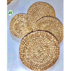 Mantel Individual de Yute Lavable y Ecológico, Hecho a Mano, Moderno, Natural, para Cocina, Comedor, Decoración del Hogar, con Reverso de Jacinto de Agua, Pelo Mediano - Product Image 1