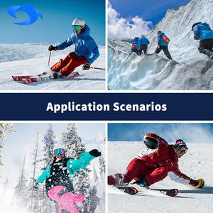 Veste de ski respirante à coquille souple pour hommes pour les sports de neige d'hiver Logo personnalisable Style short grande taille - Product Image 3