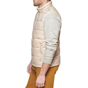 Gilet rembourré pour hommes manteau à bulles décontracté fermeture éclair col montant vêtements d'extérieur épais gilet sans manches veste - Product Image 2