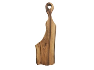Tabla de Cortar de Madera Hecha a Mano con Forma Única, Tabla Artesanal con Mango Largo para Mesa de Cocina y Decoración de Alimentos, Procedente de la India - Product Image 3