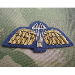 Esto es un par de alas de paracaídas bordadas a mano para un uniforme de vestir. - Product Image 6