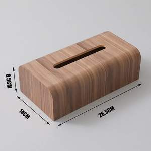 Cubierta de caja de pañuelos de estilo minimalista, cubierta de caja de pañuelos faciales de madera para cocina, baño, dormitorio, estantes, sala de estar, mesa de oficina - Product Image 2