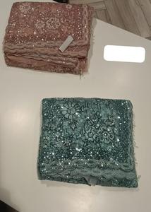 ผ้าส่าหรีผ้าจอร์เจียน้ำหนักเบามีสไตล์พร้อมลายปักรายละเอียดเหมาะสำหรับงานปาร์ตี้และโอกาสแบบดั้งเดิม - Product Image 6