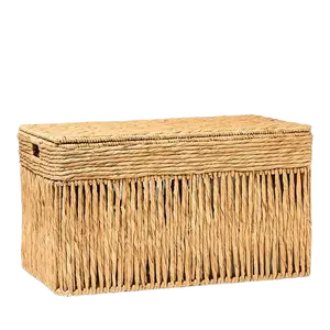 Best Seller Wicker Seagrass Woven Baskets Decorative Garden Pots Tangle Collapsible Laundry Hamper Decorative Clothing Racks