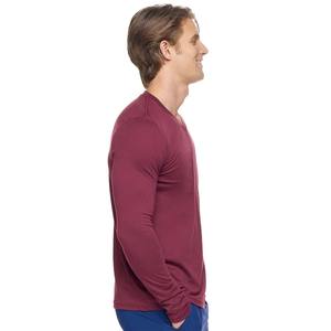 Camiseta de manga larga para hombre de poliéster 100%, camisetas transpirables de manga larga de algodón de bambú suave - Product Image 5