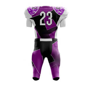 Uniforme de Fútbol Americano para Adultos, Nuevo Estilo, Mangas Cortas, Último Diseño, Transpirable, 100% Poliéster, Personalizable - Product Image 2