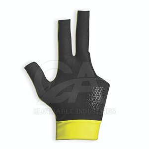 Gants de billard professionnels en nylon, design 3 doigts, pour une action fluide, gants de snooker avec logo personnalisé, anti-transpiration - Product Image 2