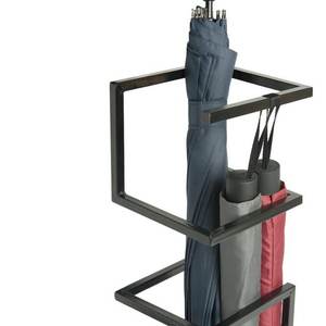 Fabuleux porte-parapluie de qualité design antique métal fer noir parapluie support de rangement à prix abordable de l'inde - Product Image 3