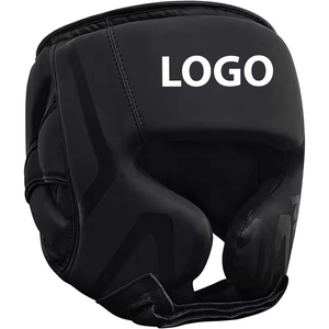 Casques de boxe professionnels unisexes en cuir de haute qualité, logo personnalisé, vente en gros de protège-tête d'arts martiaux pour équipement d'entraînement - Product Image 1