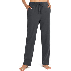 กางเกงออกกำลังกายสำหรับผู้หญิงสีพื้นระบายอากาศได้ดี - Product Image 1