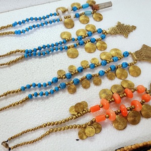 สร้อยคอลูกปัดทำเองพร้อมลูกปัดแก้วทองเหลืองและลูกปัดกระดูกเหมาะสำหรับนักออกแบบเครื่องประดับแฟชั่นเพื่อขายต่อ - Product Image 1