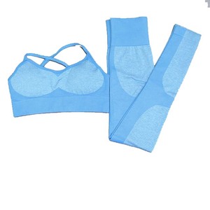 Conjunto de Gimnasio Profesional sin costuras, ropa de Fitness, sujetador y mallas de 2 piezas, conjunto de entrenamiento para mujer, traje de Yoga - Product Image 5