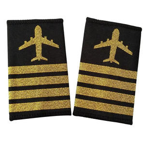 Épaulettes de la meilleure qualité Épaulettes uniformes de pilote de couleur personnalisée Épaulettes personnalisées de rang pour uniformes de ligne aérienne - Product Image 6
