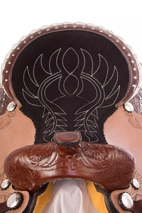 Selle Western en cuir véritable de qualité supérieure pour les courses de barils et l'équitation - Product Image 6