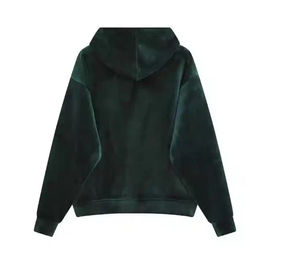 Sudaderas con Capucha de Terciopelo Bordadas Personalizadas para Hombre, Dos Bolsillos Delanteros, Suministro OEM, Técnica Lavada, Talla Grande, Logotipo Personalizado, Verano - Product Image 2