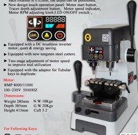 Machine à dupliquer les clés universelles pour tableaux de table en métal E-803 OEM ODM Noir Taïwan pour serruriers