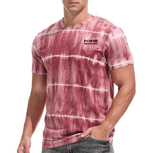 Custom logo O-neck Oversize Printed T-<b>shirts</b> 100% Cotton Plus Size 240GSM Tie Dye Anti-fade t <b>Shirt</b> for <b>Men</b> High Quality - Product Image 6