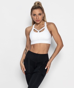 Ensemble de vêtements de sport 2 pièces sans couture pour femmes Leggings en tissu côtelé extensible évacuant l'humidité haut assorti XS-XL de grande taille - Product Image 5