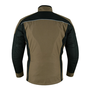 เสื้อแจ็กเก็ตมอเตอร์ไซค์ทนทานสำหรับขี่มอเตอร์ไซค์ขี่ยาวกันน้ำสีดำ - Product Image 2