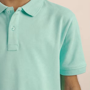 Chemises polo unisexes de qualité supérieure, taille plus avec logo personnalisé, séchage rapide, 100% coton, manches courtes, respirantes, t-shirts pour hommes - Product Image 5
