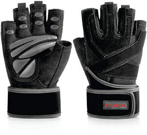 Guantes de Gimnasio de Cuero de Alta Calidad para Levantamiento de Pesas, Ligeros, con Cierre de Cremallera, Unisex, para Entrenamiento - Product Image 1