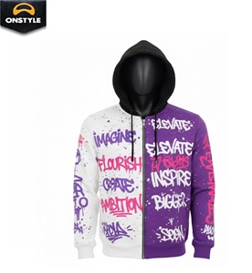 Sweat à capuche bicolore hiver pour hommes et femmes, en polyester/coton uni, avec patchs colorés élégants, style streetwear, écologique et respirant - Product Image 3