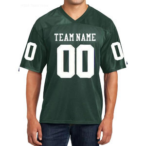 Maillot de football américain Tissu en maille Haute qualité Vêtements pour adultes Chemise en maille Col V Manches courtes Surdimensionné - Product Image 5