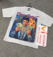 T-shirt décontracté vintage pour homme, coupe classique personnalisée, 210g, 100% coton, écologique, respirant, imprimé en sérigraphie, style hip-hop