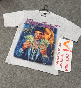 Custom Oversize T-Shirt Manufacturer Casual Vintage Heavyweight Cotton Acid Wash Sun Faded DTG Printed Tshirt - Product Image 5