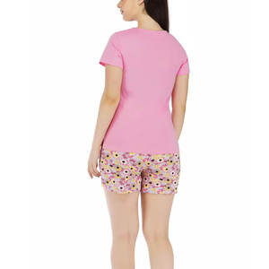 Conjunto de pantalones cortos de verano para mujer directo de fábrica, conjunto ligero y transpirable de 2 piezas para uso diario informal y al aire libre - Product Image 4