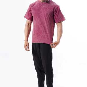 Logo personnalisé hommes T-shirts surdimensionné recadrée poids lourd goutte épaule Boxy Fit Streetwear coton imprimé conception Logo personnalisé hommes - Product Image 6