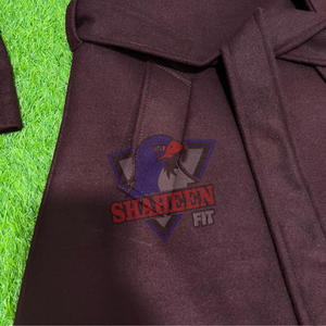 Manteau long pour femme en mélange de coton et de laine de haute qualité, à double boutonnage, ceinturé, chaud, anti-plis, écologique - Product Image 4