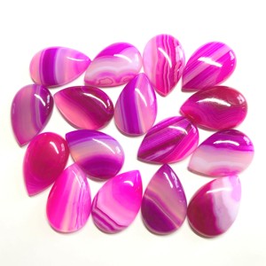 หินอาเกตทรงลูกแพร์ทรงหลวมขนาด20x30มม. พลอยสีสวยได้รับการรับรองจากความร้อน - Product Image 1