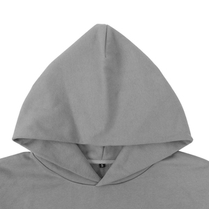 French Terry Heavyweight 100% Cotton Blank Pullover <b>Thick</b> Manufacturer Clothes Men Oversized Custom Hoodie Men Summer Set - Product Image 5