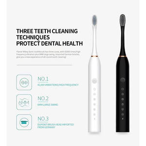 Cepillo de Dientes Eléctrico Sónico para Adultos, Resistente al Agua IPX7, Cabezal de Cepillo DuPont, Recargable por USB con Pantalla LED para Viajes - Product Image 4