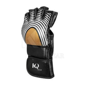 Gants de MMA en cuir durables pour les entraînements en salle et les séances de sparring, avec design léger, sangle de poignet réglable, stabilité du poignet - Product Image 5