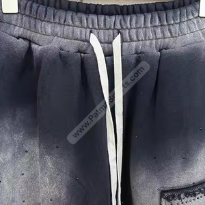 กางเกงขาสั้นซับเหงื่อสำหรับผู้ชายผ้าฝ้าย100% ซักได้ทำจากกรดเย็บปักลายสกรีน - Product Image 3