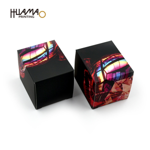 Caja de Papel Plegable Impresa Personalizada OEM, Caja de Embalaje Rígida Negra y Roja de Lujo para Regalos de Cuidado de la Piel, Maquillaje y Perfumes - Product Image 3