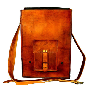 Handmade Unisex Genuine Leather Waterproof <b>Laptop</b> Briefcase Backpack Luxury Vintage Style School Travel Customizable Logo - Product Image 6