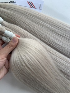Extensions de Cheveux Naturels Vietnamiens les Plus Vendues, 12-34 Pouces, Couleur Platine, 100% Doux et Soyeux, Super Double Drawn, Haute Qualité - Product Image 2