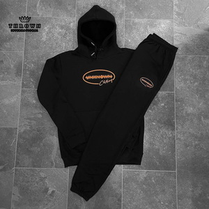 Survêtement décontracté Boxy Fit pour hommes et femmes impression bouffante personnalisée surdimensionné délavé à l'acide unisexe deux pièces homme survêtement streetwear - Product Image 6