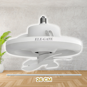 Lampada LED Moderna da 30W con Ventilatore da 15W, Telecomando, 5 Pale Invisibili, Motore DC per Uso Domestico, Connessione Standard - Product Image 4