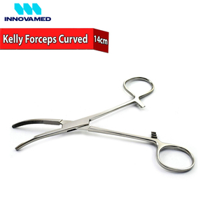 Pinza Hemostática Curva Kelly de Acero Inoxidable con Bloqueo de Trinquete, 14cm, Reutilizable, Manual, Hecha a Mano, INNOVAMED - Product Image 3