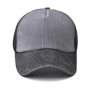 ขายดีหมวกเบสบอลโพลีเอสเตอร์100% สำหรับทุกเพศหมวกผ้าฝ้ายฟอกสีเข้มสไตล์ลำลองสำหรับผู้ชายและผู้หญิง - Product Image 2