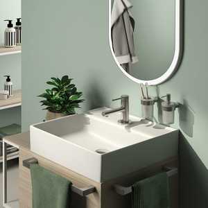 Porte-serviettes à charnière brossé Palazzo – Accessoires de salle de bain et toilettes élégants - Product Image 4