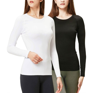 OEM Custom <b>Compression</b> Shirt High Quality <b>Compression</b> T-Shirt Long Sleeve <b>Compression</b> Shirt Women Running Sports - Product Image 4