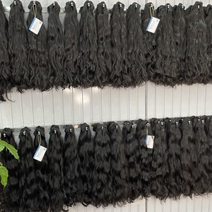 ลดกระหน่ํา!!! เวฟผมเวียดนามดิบไหลอย่างยิ่ง ผู้ขายผมหยักธรรมชาติที่ยังไม่ได้แปรรูป หนังกําพร้าชิดผมมนุษย์ - Product Image 4