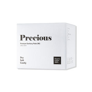 [Precious] Toallas Sanitarias Orgánicas Premium, Ultrafinas, Transpirables, Hipoalergénicas, para Comodidad Diaria, Protección Femenina, 14 Unidades - Product Image 1