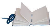 Cahier de notes vintage en cuir véritable relié, couleur bleue, couverture souple, pour unisexe, vintage, blanc, 120 pages